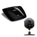 Cisco Linksys Wireless-G Wireless-N Broadband Router + Wirless-G Internet Home Monitoring Camera (WRT160N + WVC54GCA)