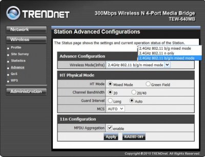 Обзор коммутатора TRENDnet TEW-640MB